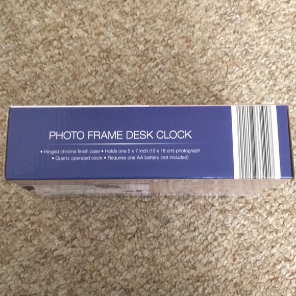 NIB! Photo Frame Desk Clock - Picture 2 of 4